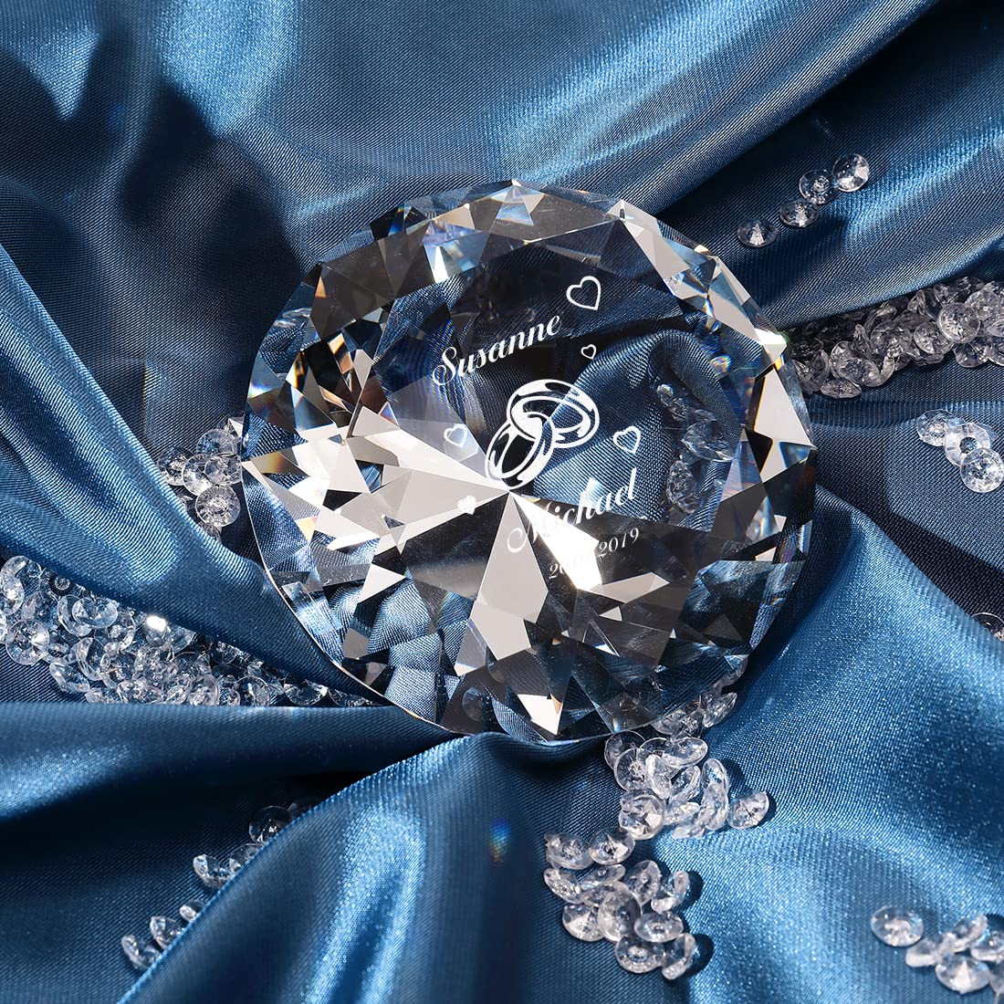 50 Aniversario De Boda, Ideas De Regalos únicos, Placa De Cristal Con  Corona De Hojas De, image size:1100x1100