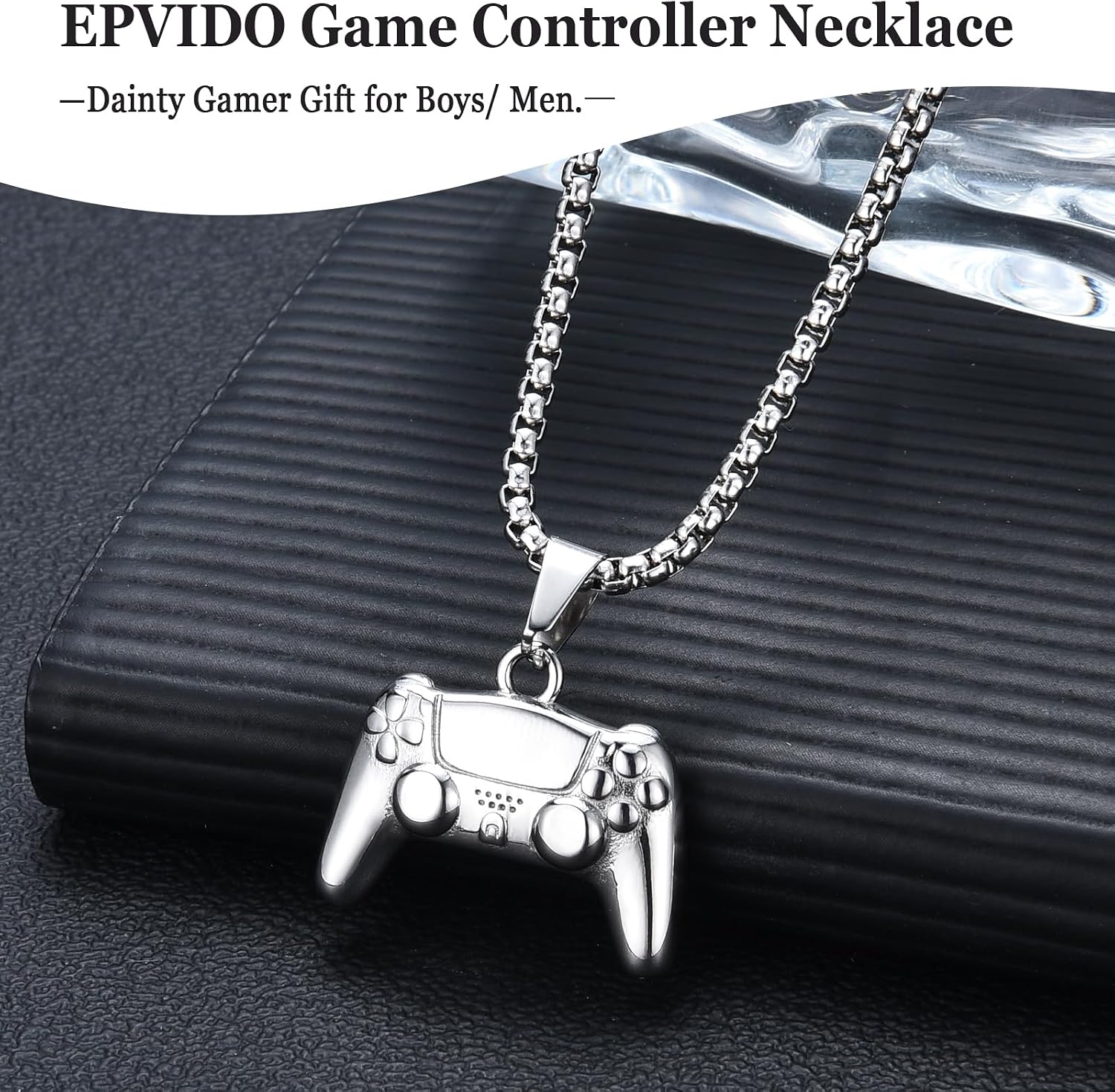 Gamer Gifts for Teen Boy Game Controller Necklace for Boy Men Birthday Christmas Graduation Stuff Gaming Jewelry