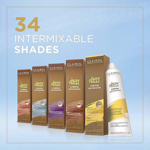 Miniatura 7 de Clairol Professional Tinte permanente en crema para el cabello, tinte oscuro para cobertura de canas resistente a la decoloración, 2 onzas