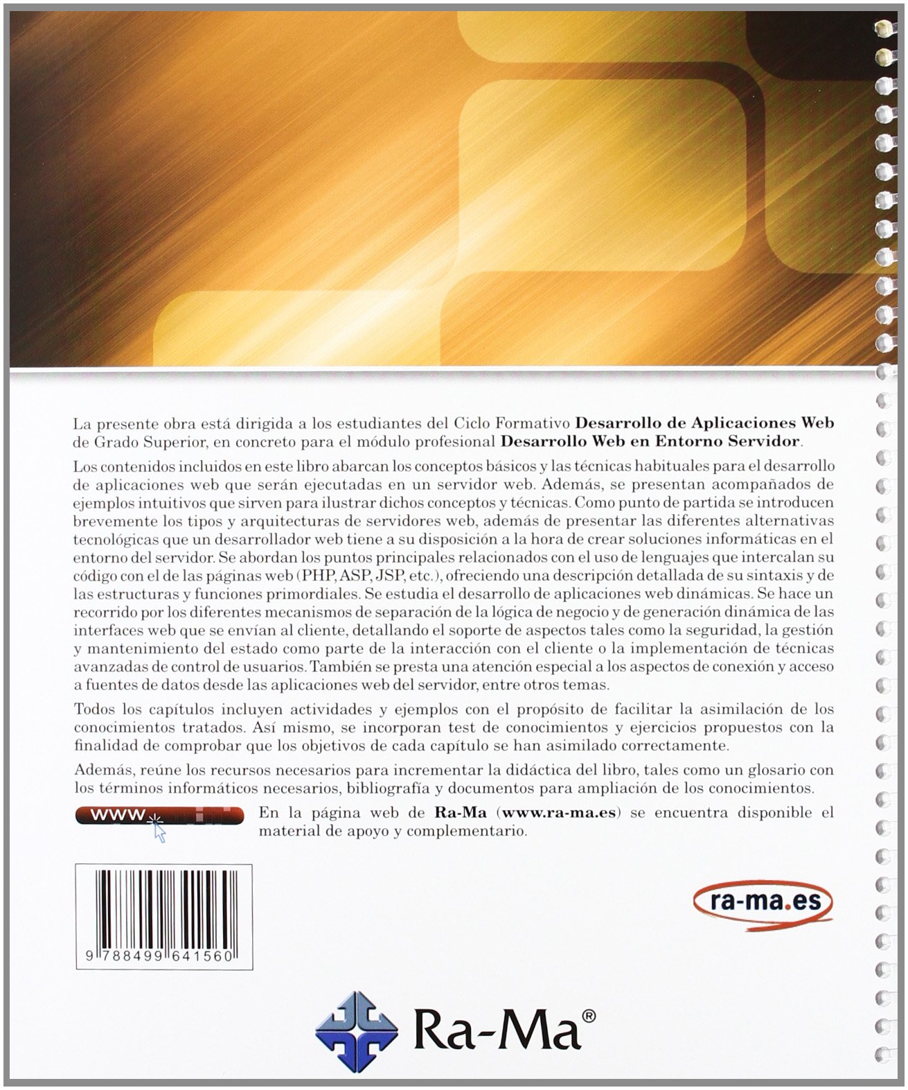 Desarrollo web en entorno servidor, grado superior