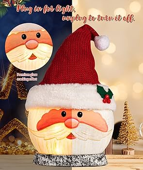 Amazon.com: Protado Lighted Christmas Santa Claus Lamp, Crystal Amazon.com: Protado Lighted Christmas Santa Claus Lamp, Crystal