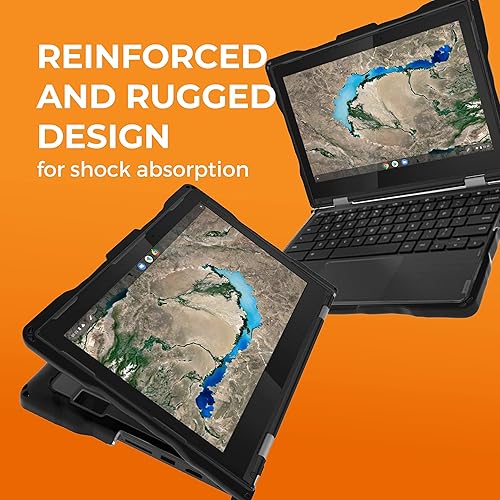 Miniatura 4 de Gumdrop DropTech - Funda para laptop compatible con Chromebook Lenovo 300e (2 generación, Intel). Diseñada para estudiantes K-12, profesores y