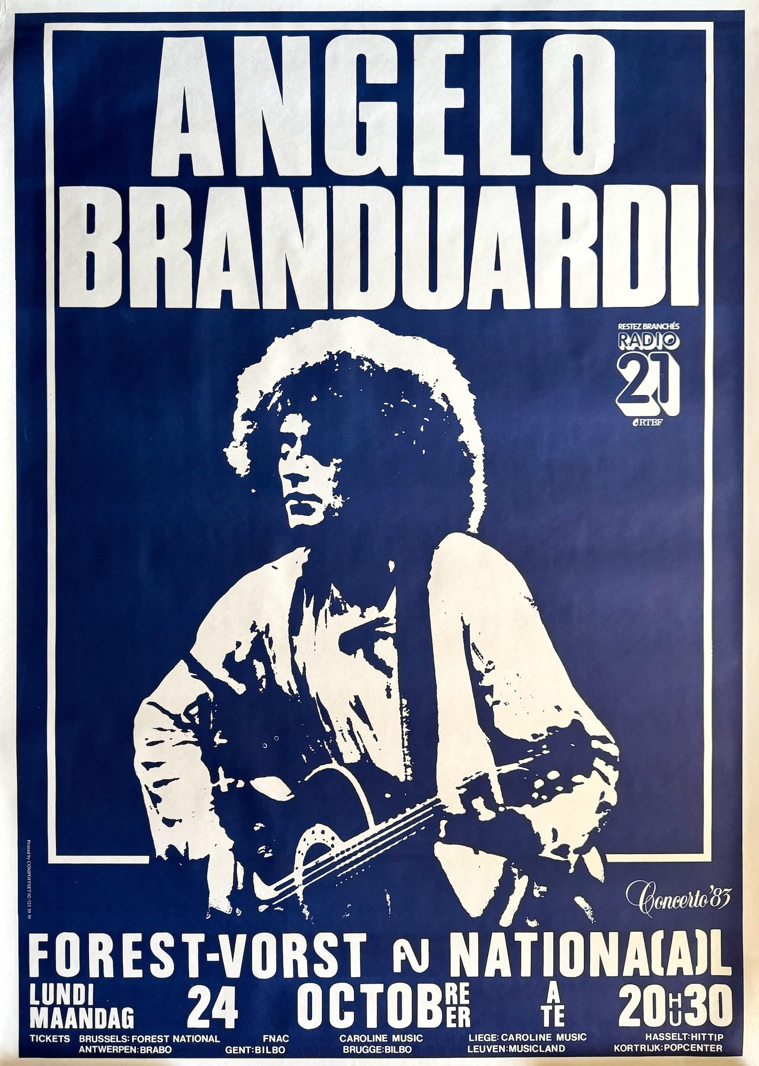 Poster Angelo Branduardi grand format 70X100Cm affiche - 2