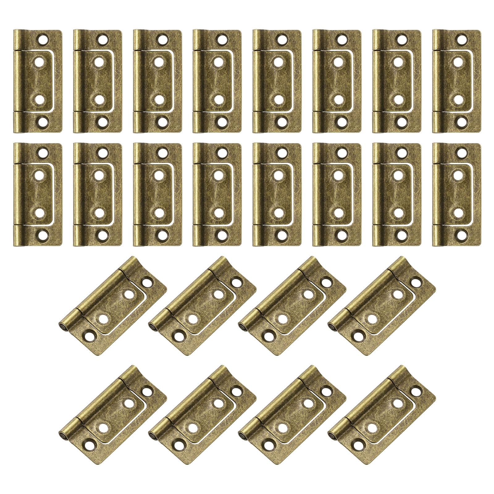 Charnières de porte 5,1x2,5cm à deux volets pour fenêtre armoire placard