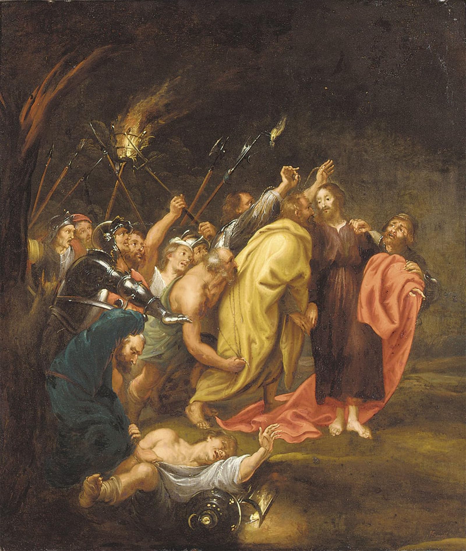 SERENDIPITP Aesthetic Poster Photo Wall Print Retro Picture the Arrest of Christ by Van Dyck Modern Wall Artwork for Home Decor 60x90cm