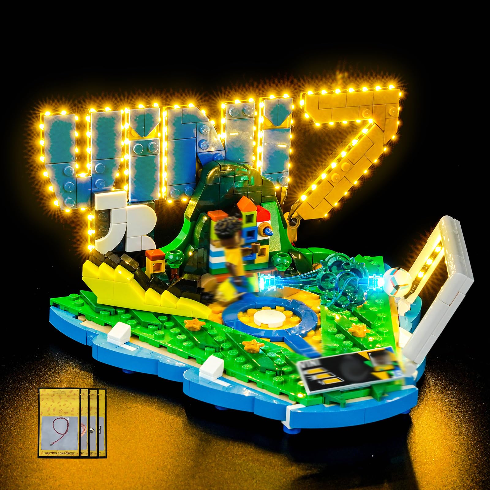LocoLee Licht Kit kompatibel mit Lego Vini Jr. Fußball-Highlights, (kein Modell, nur Licht) Dekorative Beleuchtung Set Compatible with Lego 43027 Vini Jr. Soccer Highlights