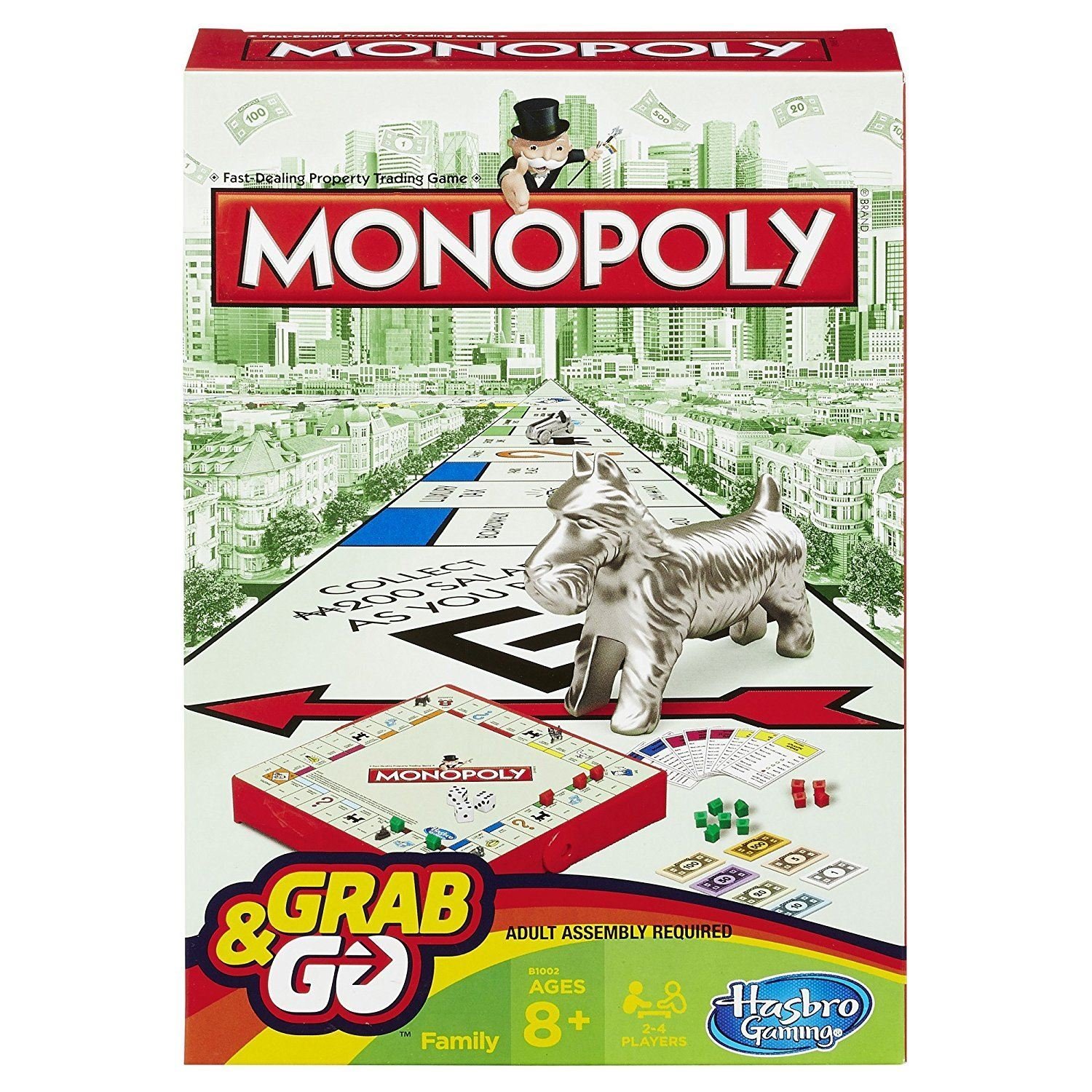 Monopoly Grab & Go - Make money on the move in this classic portable version!