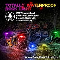 Vista 5 de OFFROADTOWN - Luces LED de roca RGB