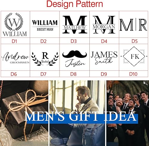 Miniatura 5 de Flycalf Neceser personalizado para hombre, bolsa de afeitado colgante, de cuero resistente al agua, para el Día del Padre 2023, organizador de gran