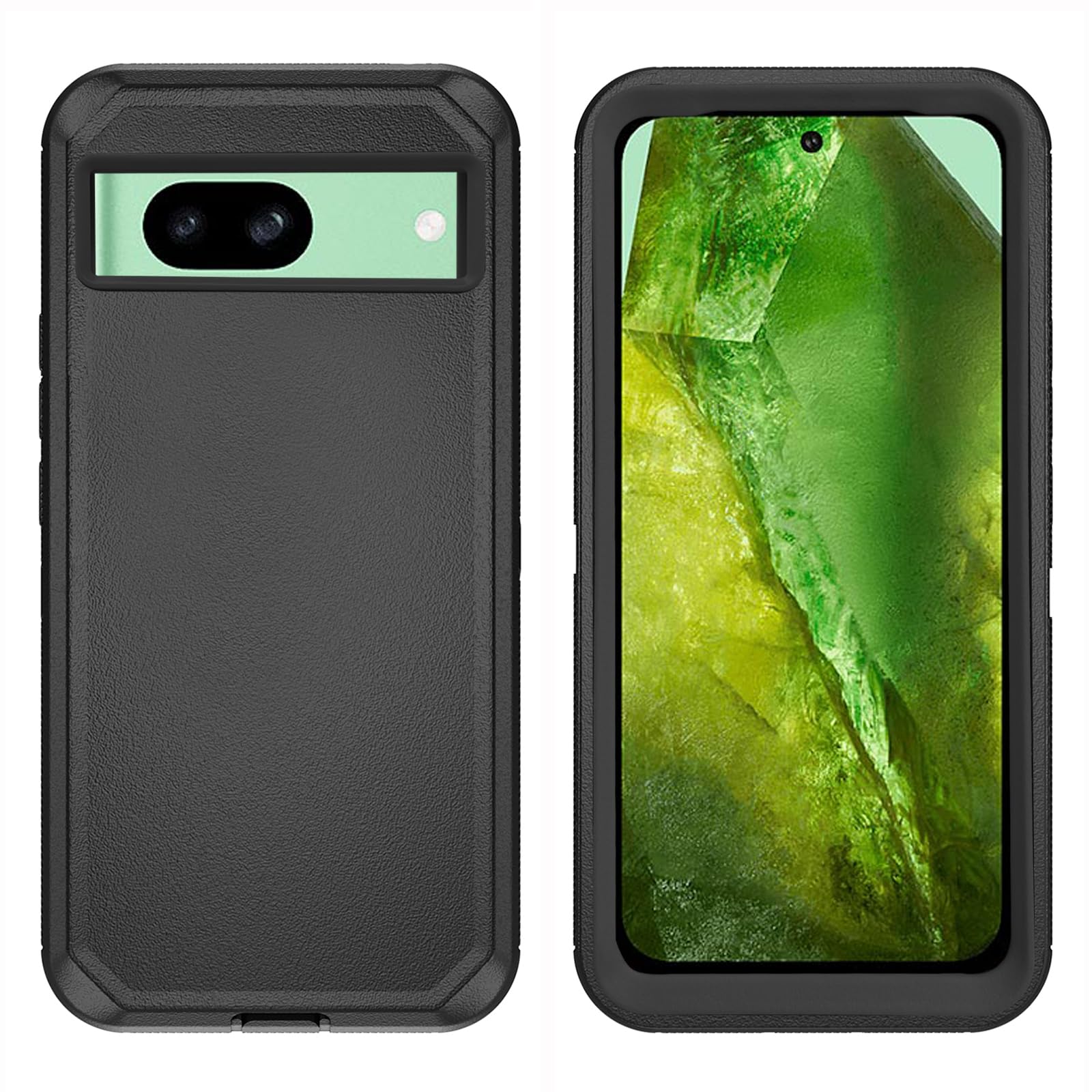 Asuwish Phone Case For Google Pixel 8A With Tempered Glass Screen