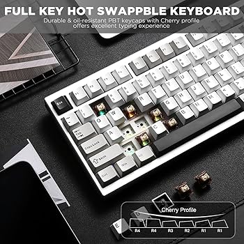 Amazon.com: YUNZII AL80 Wireless Mechanical Keyboard,Full Aluminum