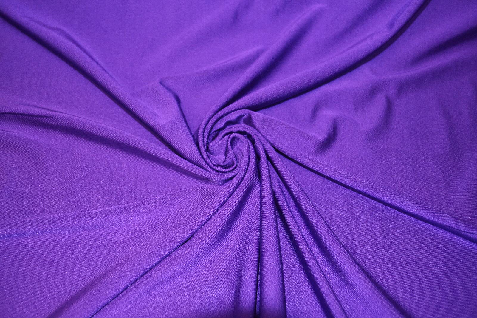 Duchess Satin Fabric Premium Quality Luxurious Bridal Dressmaking Material (Purple)