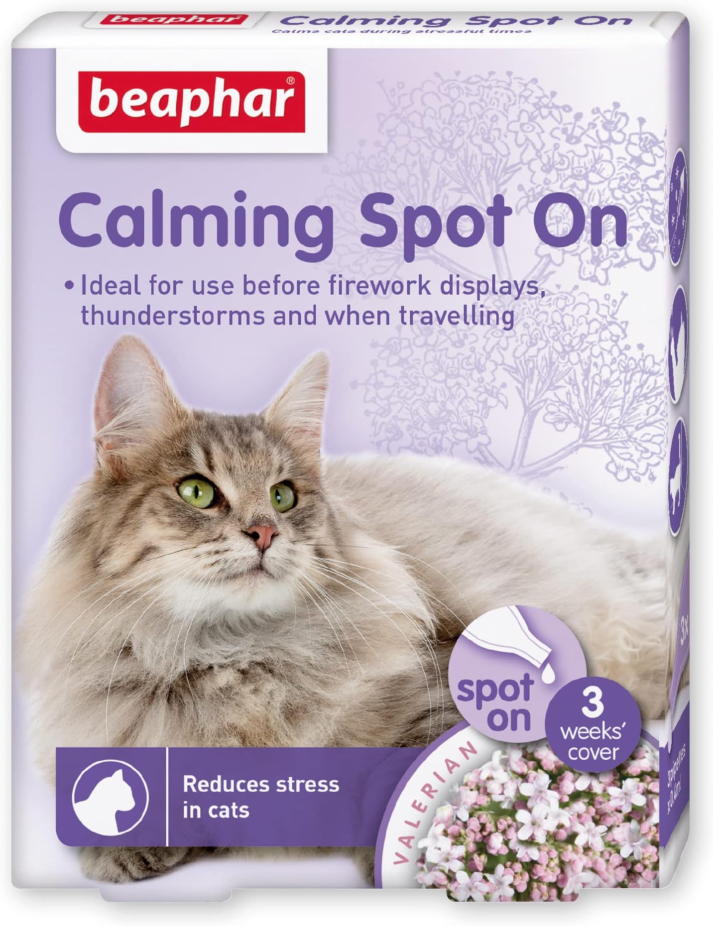 Beaphar Calming Spot-On For Cats, Blue, Multicolor