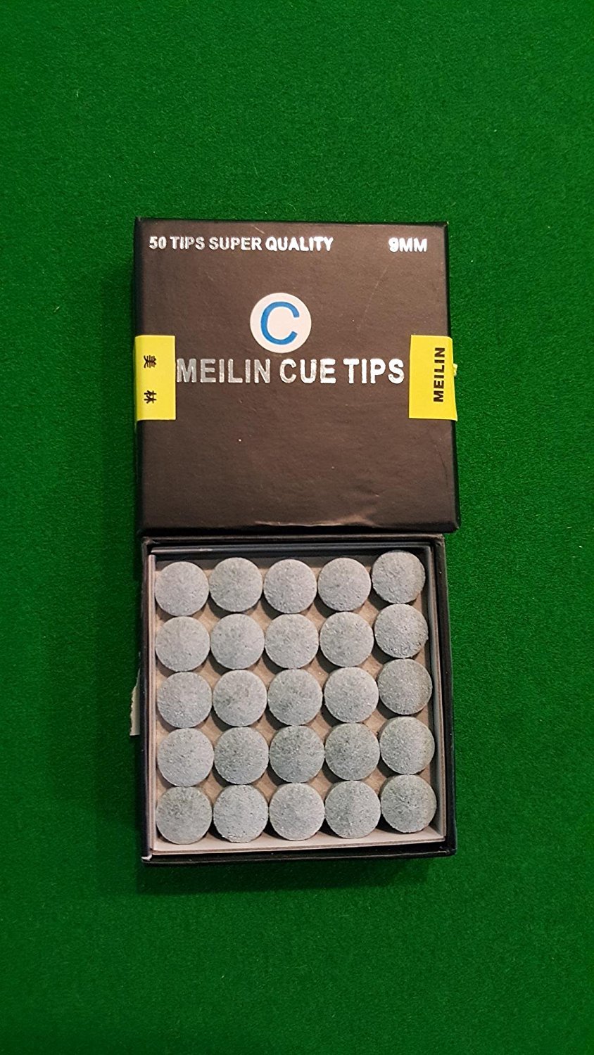 Deepgroup Hr Group Snooker & Pool Melin 9mm Cue Tip Box 50 Pieces Inside