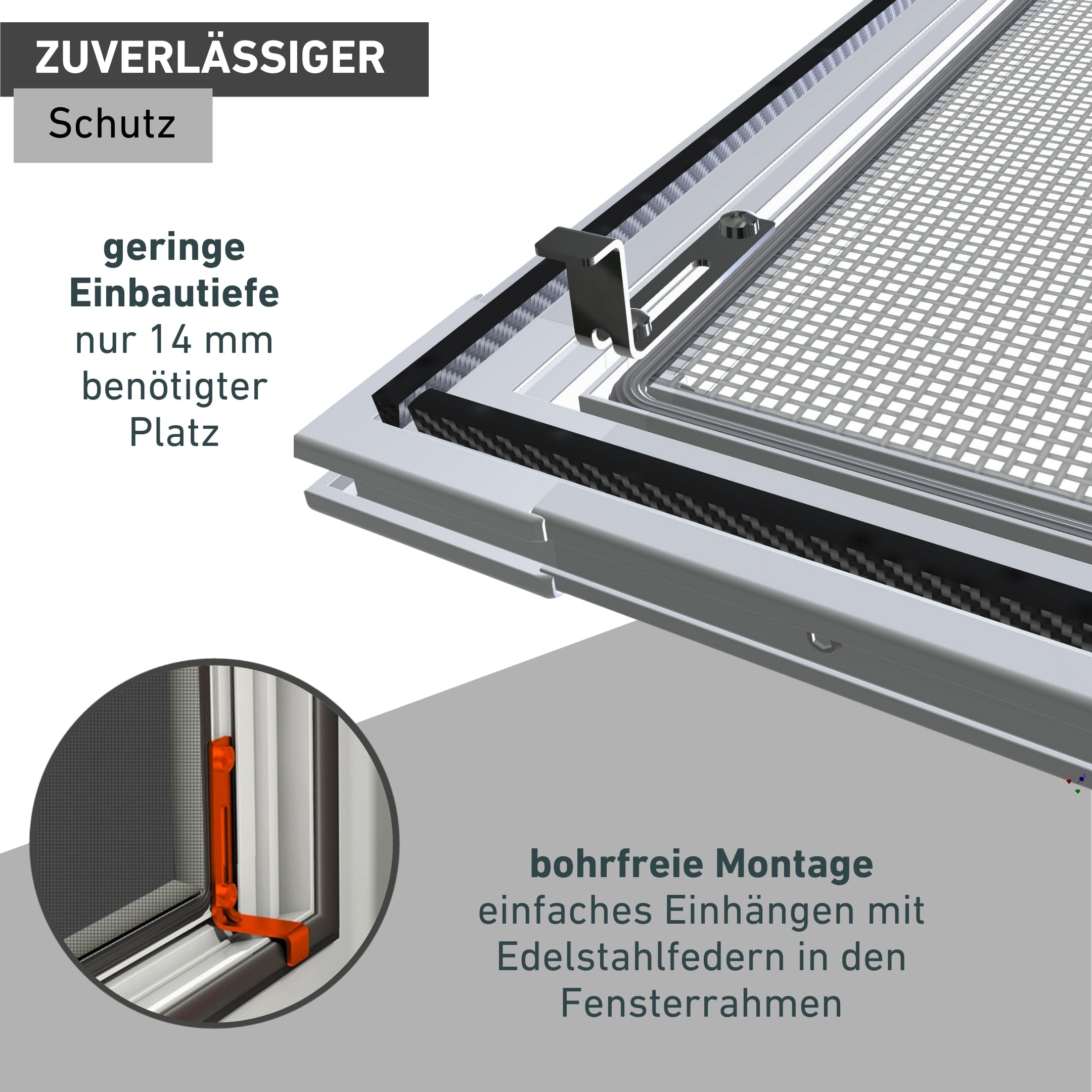 Windhager is COOL Rahmen Fenster 140x150cm W.