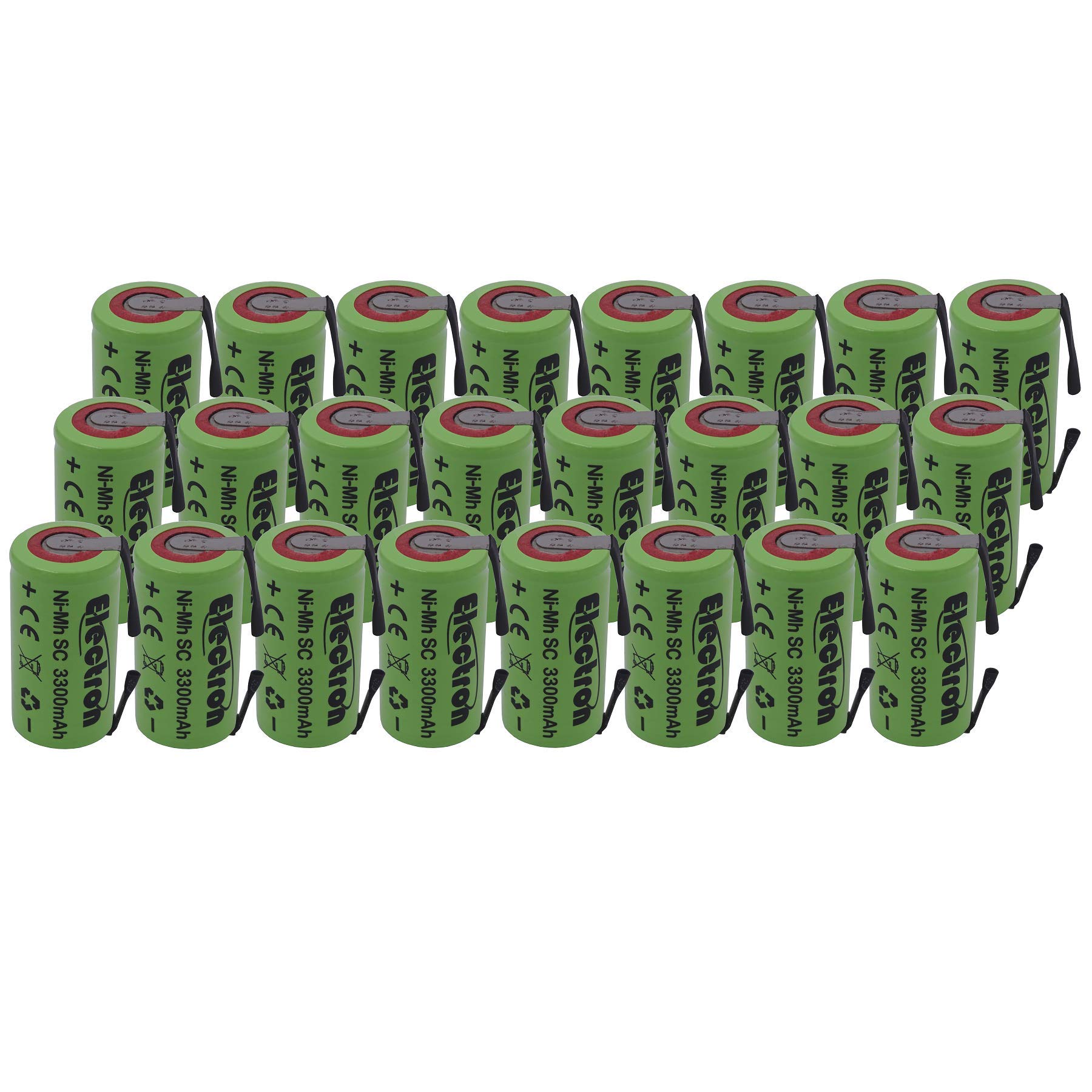 Batteria Pila NI-MH SC 3300mAh 3.3Ah 1,2V Con Lamelle Linguette A - Foto 10