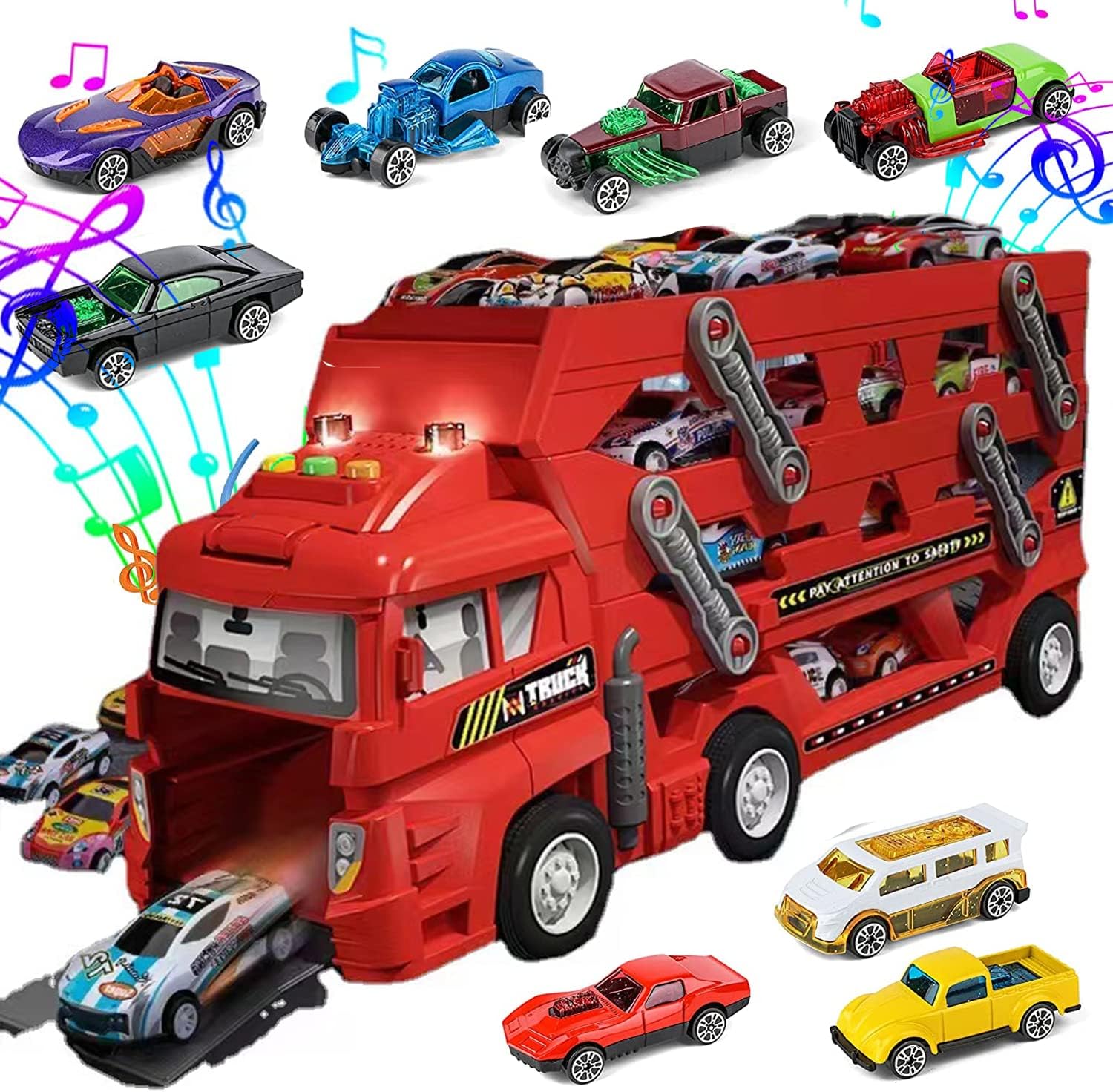 YLMKDE Toddler Boy Toys,Truck Car Toy with Lights &Sounds,MultiPurpose