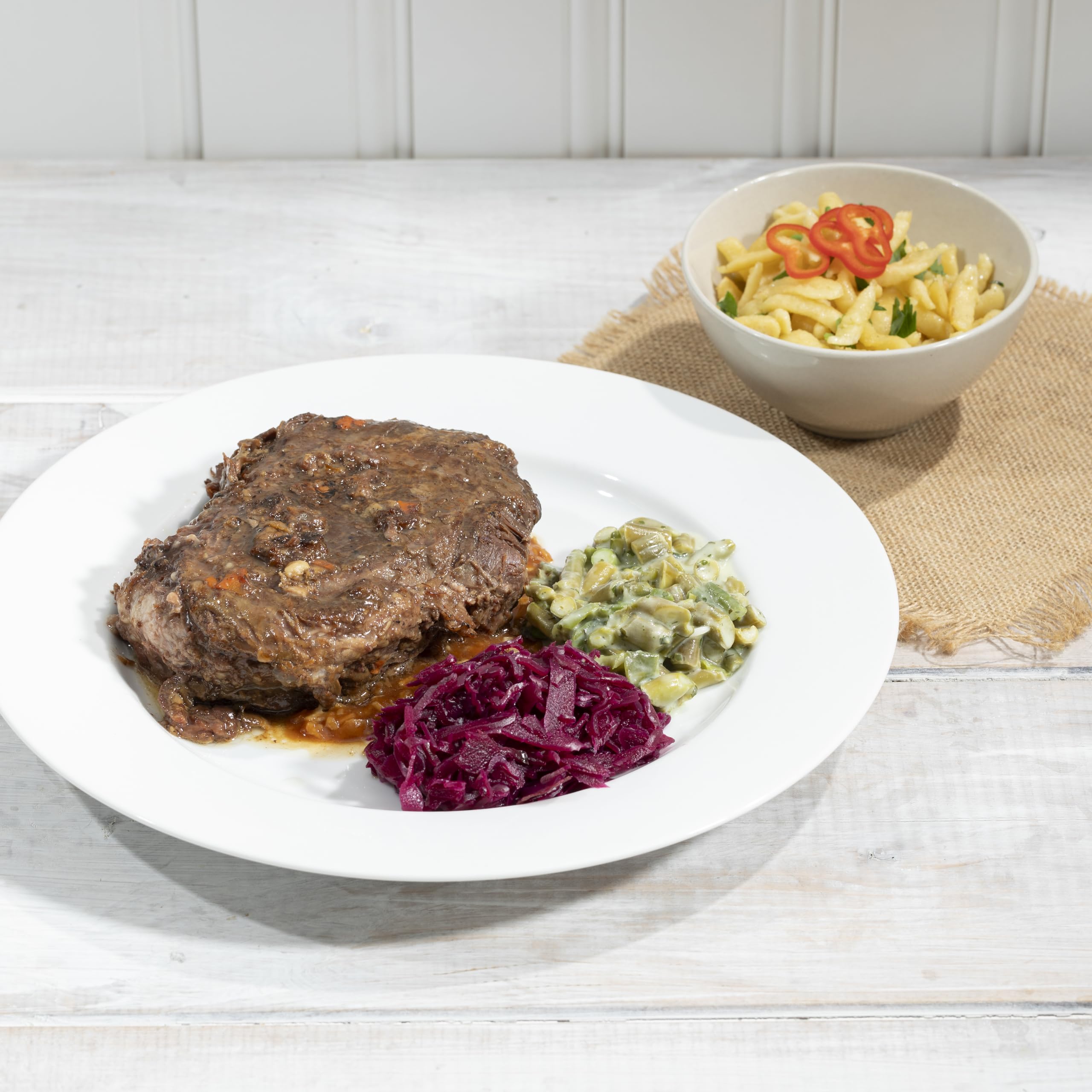 LANDPERLE Rinderbäckchen ca. 1,2 KG | Rinderbacken Joues De Boeuf Confites | vakuum-gegart im eigenen Saft & Fett | ohne künstliche Zusatzstoffe Geschmacksverstärker u. Konservierungsstoffe (1)