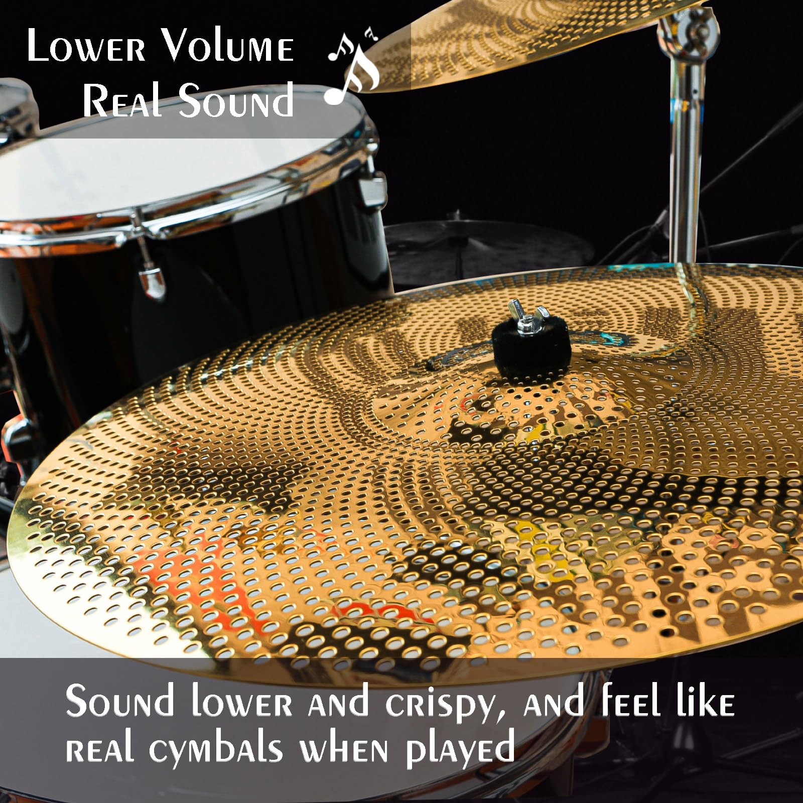 Amazon.com: ULUOBO Low Volume Cymbal Pack, 9 Pieces Silent Cymbals
