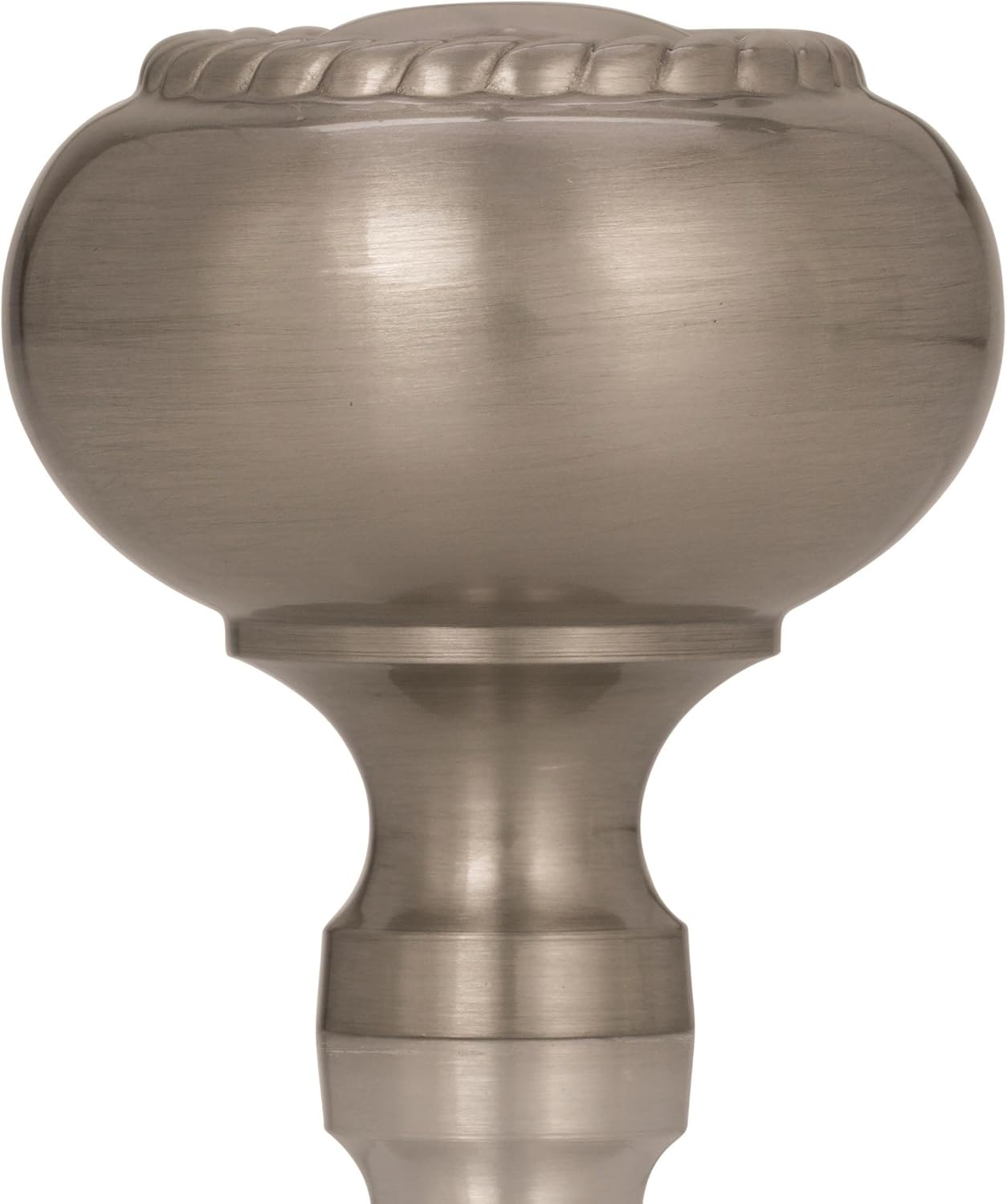 Satin Nickel Round Cabinet Knob with Mounting Hardware