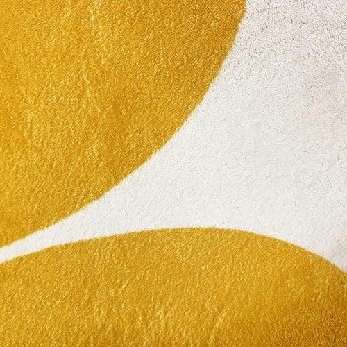 Miniatura 8 de USTIDE Alfombra redonda grande de 63 pulgadas, alfombra circular floral para sala de estar, dormitorio, lavable y suave, alfombra de piso para