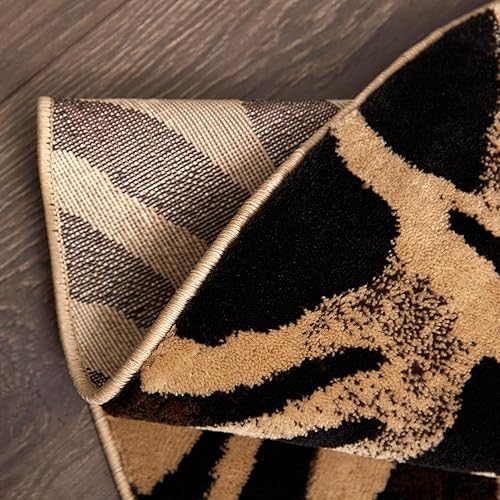 Vista 14 de Tapete, Home dynamix, colección Tribeca, extra largo personalizable, Polipropileno, negro, marfil, (Black-ivory)