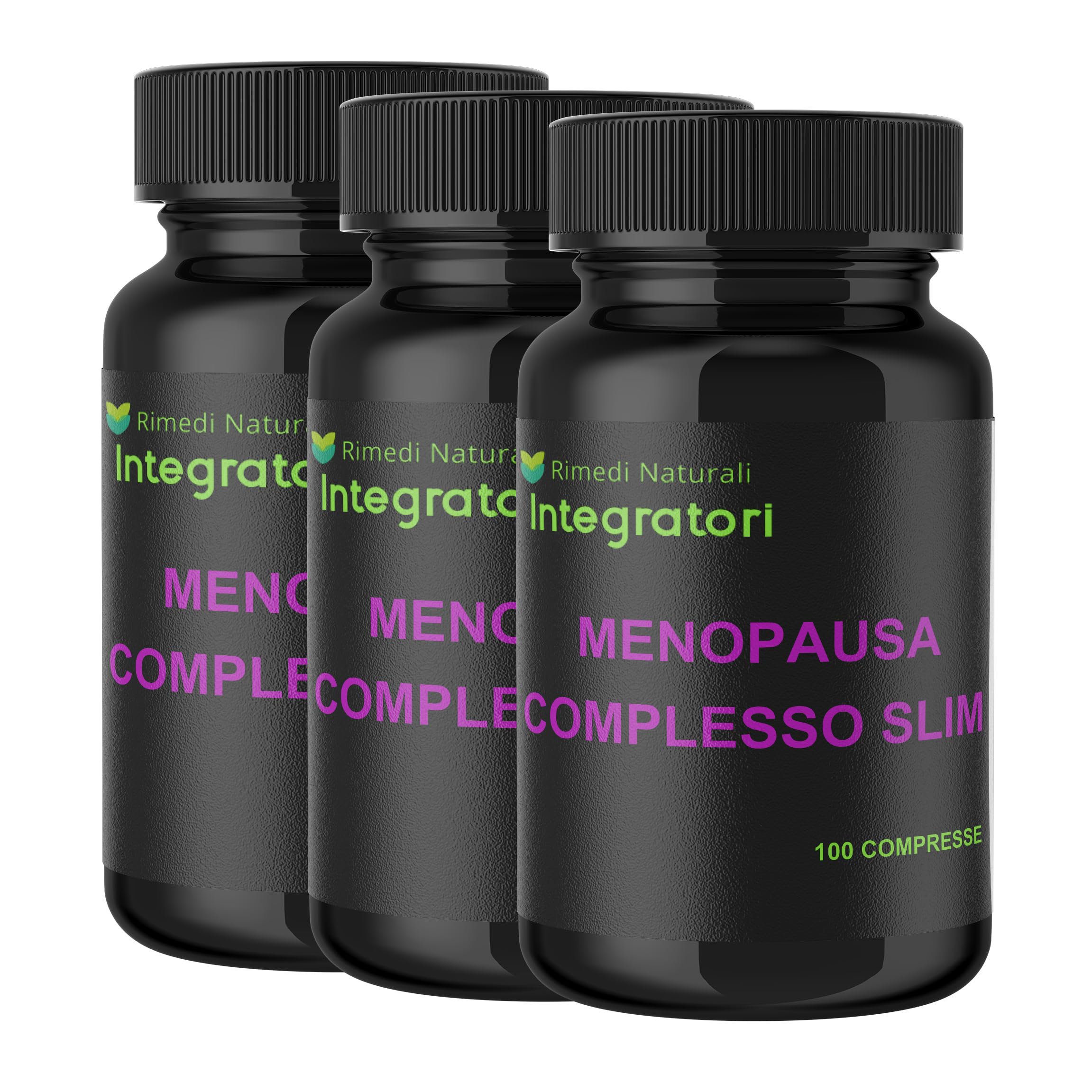 Menopausa Complesso Slim 300 Compresse - Peso, Vampate, Antiossidante, Detox, Benessere Mentale - Kudzu Trifoglio Rosso Actaea Moringa Agnocasto Dioscorea Verbena Salvia