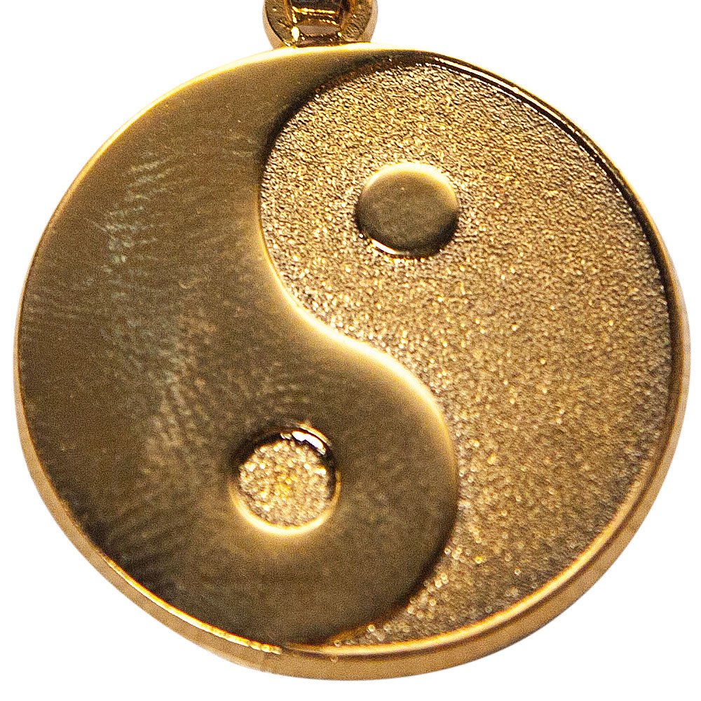 Tiger Claw - Ying Yang Gold - Plated Pendant