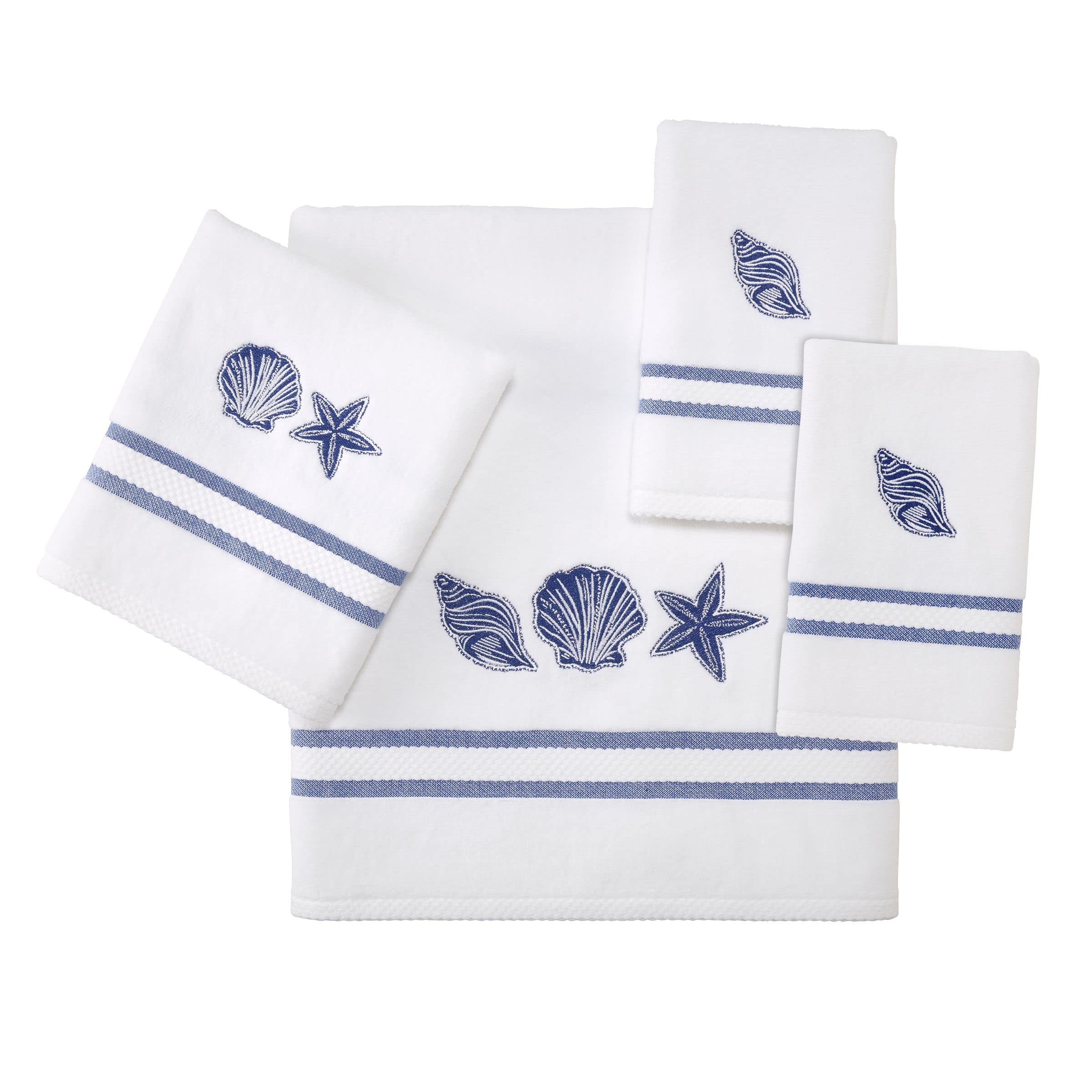 Avanti Linens - 4pc Towel Set, Soft & Absorbent Cotton Towels (Ibiza Collection)