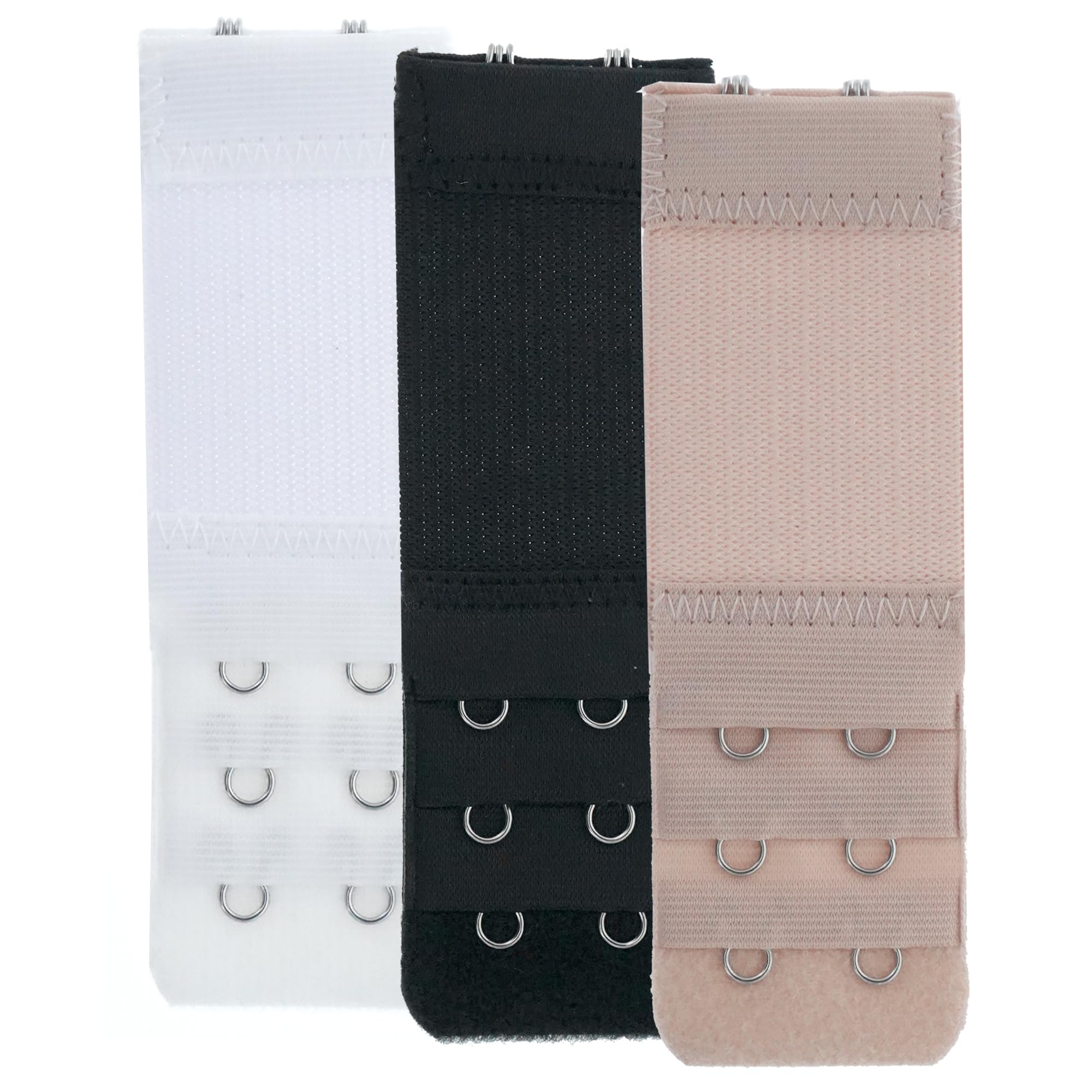 AKAAYUKOBra Extenders 2 Hooks / 3 Hooks / 4 Hooks, Bra Extension Strap Stretchy Comfortable, 3 Pieces
