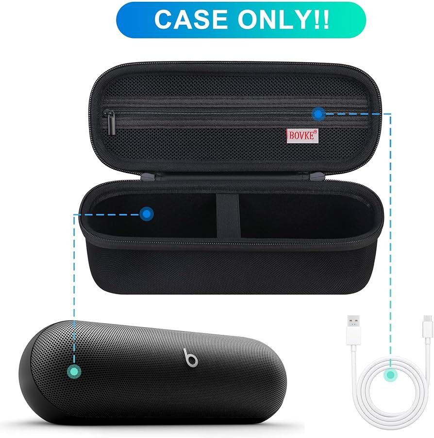 Amazon.com: BOVKE Carrying Case for Beats Pill - Portable