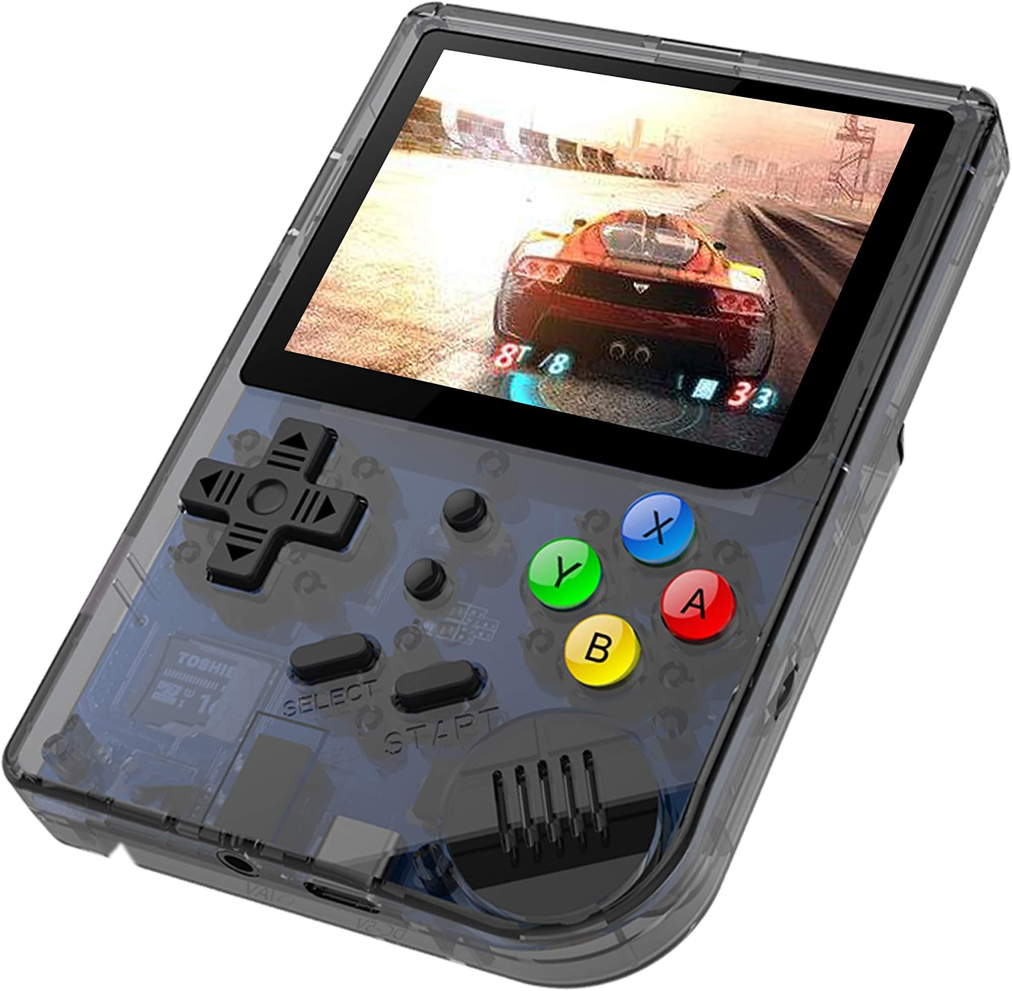 AIRUIDA Handheld Game Console , RG99 Retro Game Console Free with 16G TF Card Built-in 2000 Classic Game Console 2.8 Inch IPS Screen Portable Video Game Console