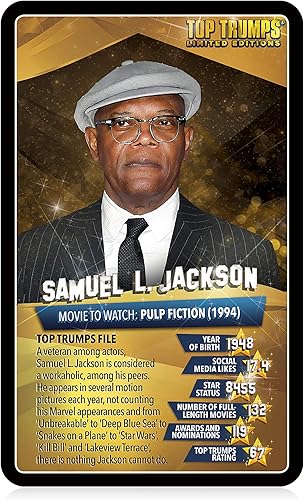 Miniatura 3 de Top Trumps Juego de cartas Top 30 Estrellas de Cine - Juegos familiares para niños y adultos - Juegos de aprendizaje - Juegos de cartas para niños 2