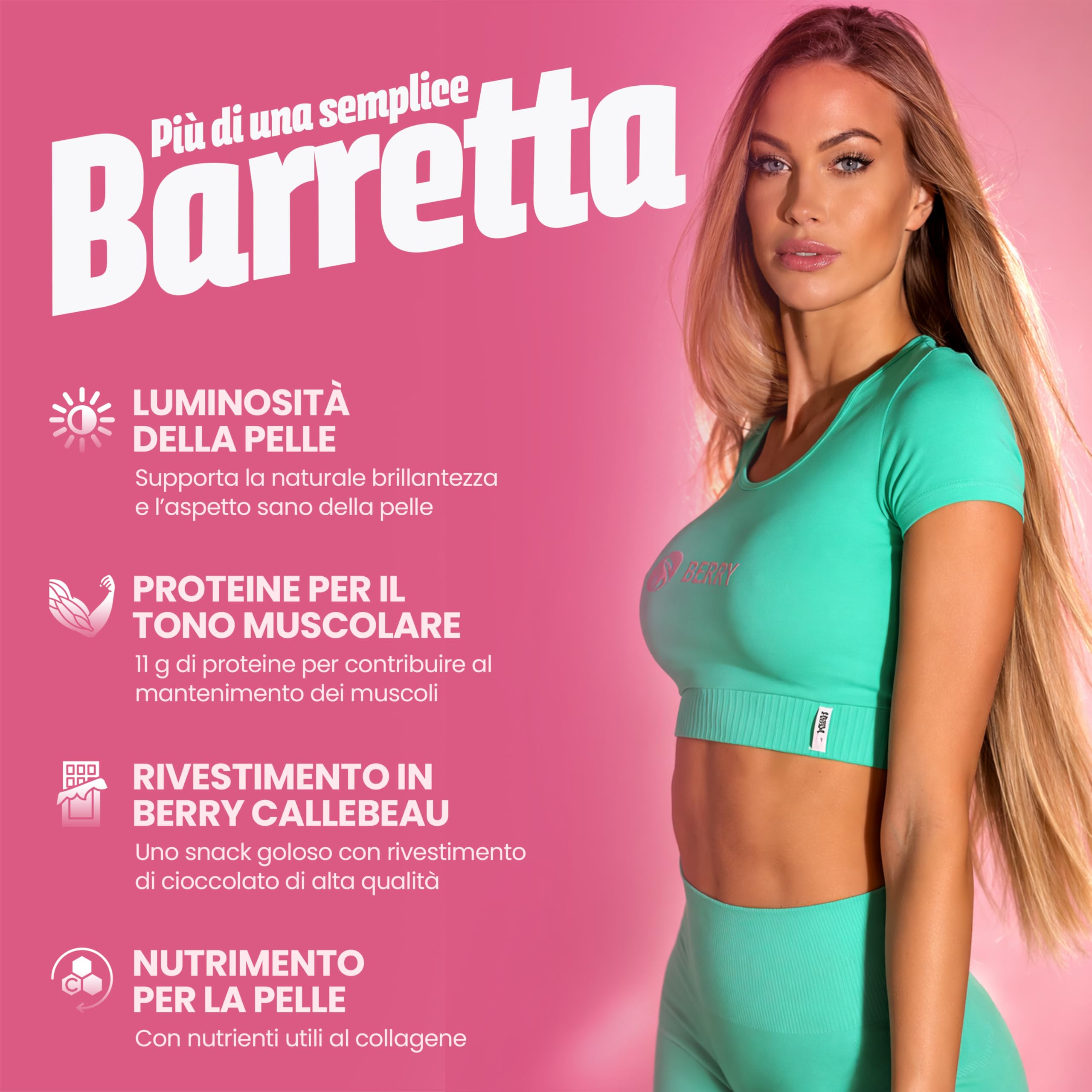 Taylor Mega Glow Bar – Peptidi di Collagene Idrolizzato e Acido Ialuronico – Barrette Proteiche Senza Zucchero al Cioccolato – Snack e Pasto Sostitutivo – 12 Barrette da 40g