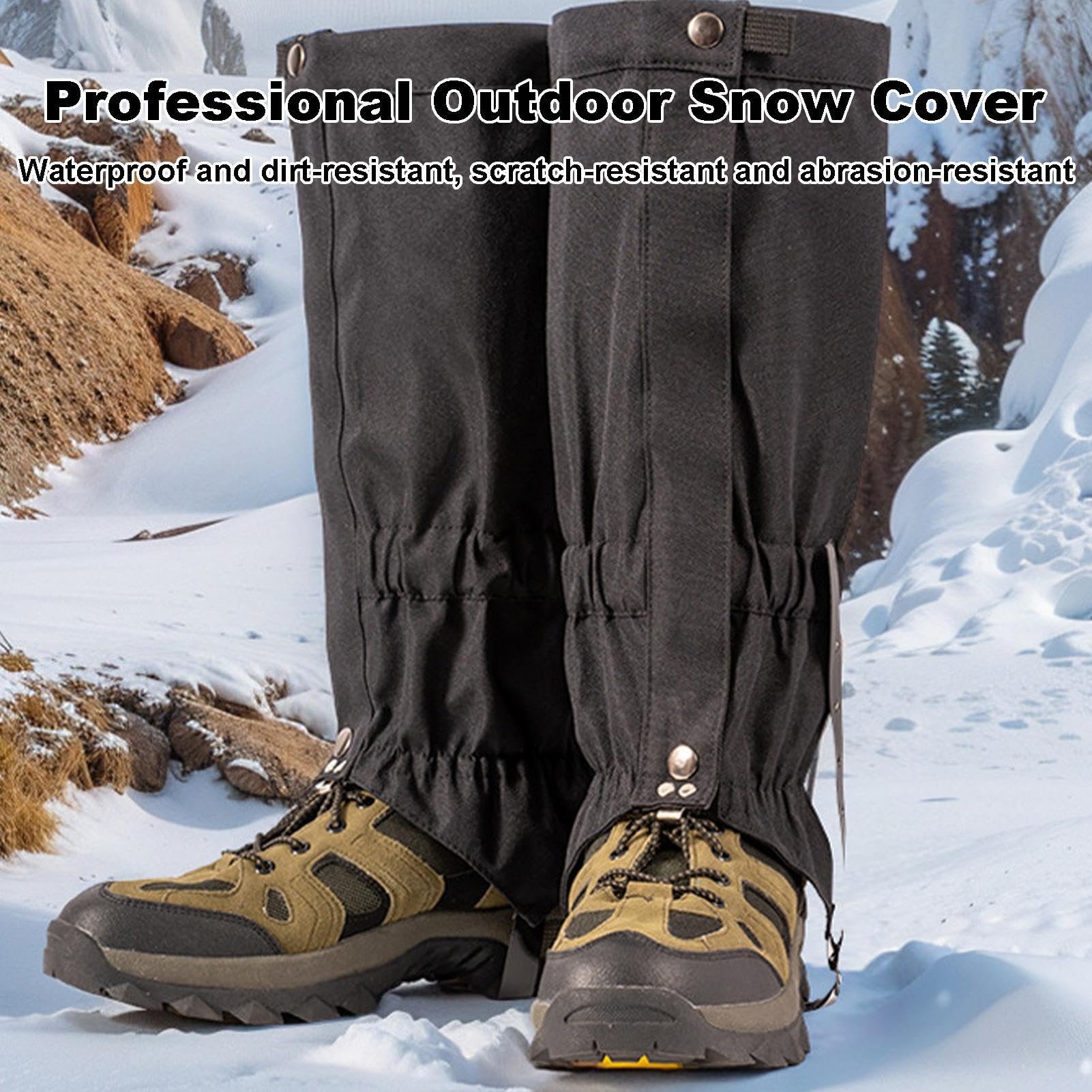 Ghette Da Neve Per Escursionismo, Ghette Per Gambe Da Caccia - Scarpe Da | Trekking Traspiranti Ghette Per Le Gambe - Ghette Per Scarponi Da Trekking Per Caccia, Escursionismo, Alpinismo, Neve, Lavoro