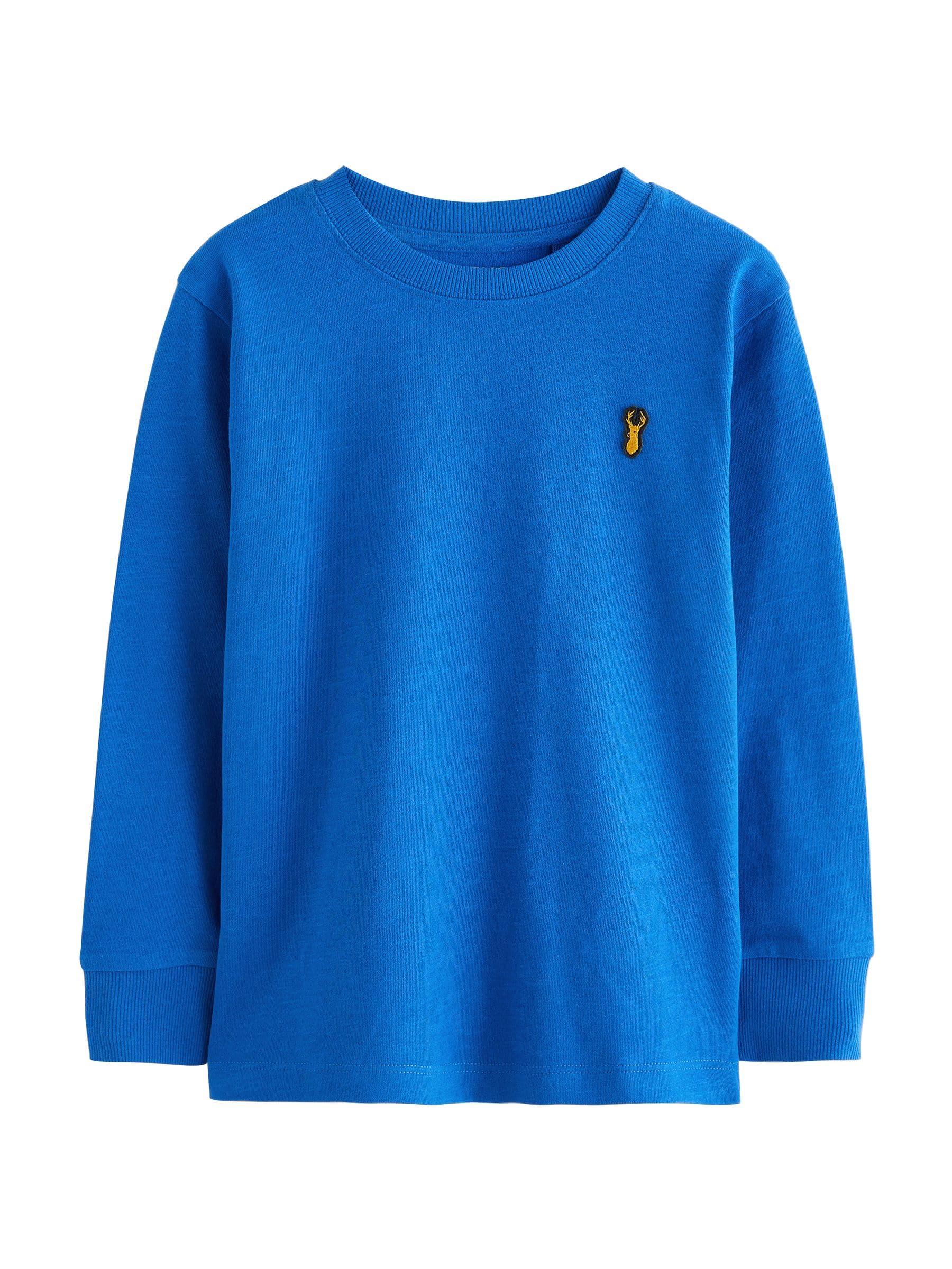 NEXT Jungen Gemütliche Langarmshirts im 8er-Pack mit Hirschlogo