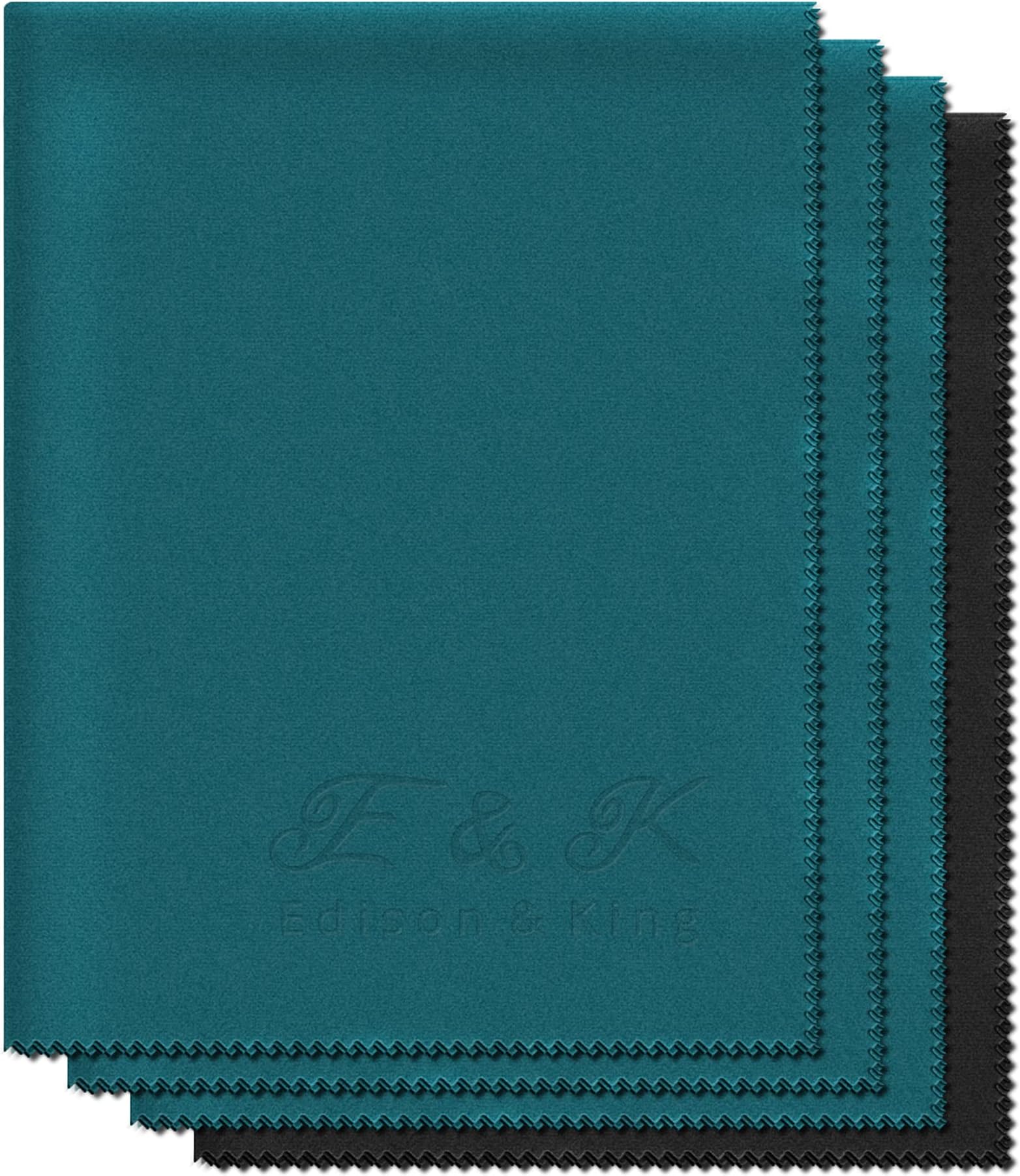 6 Stück Mikrofaser Brillenputztücher - Blumen Design 16x16 Cm