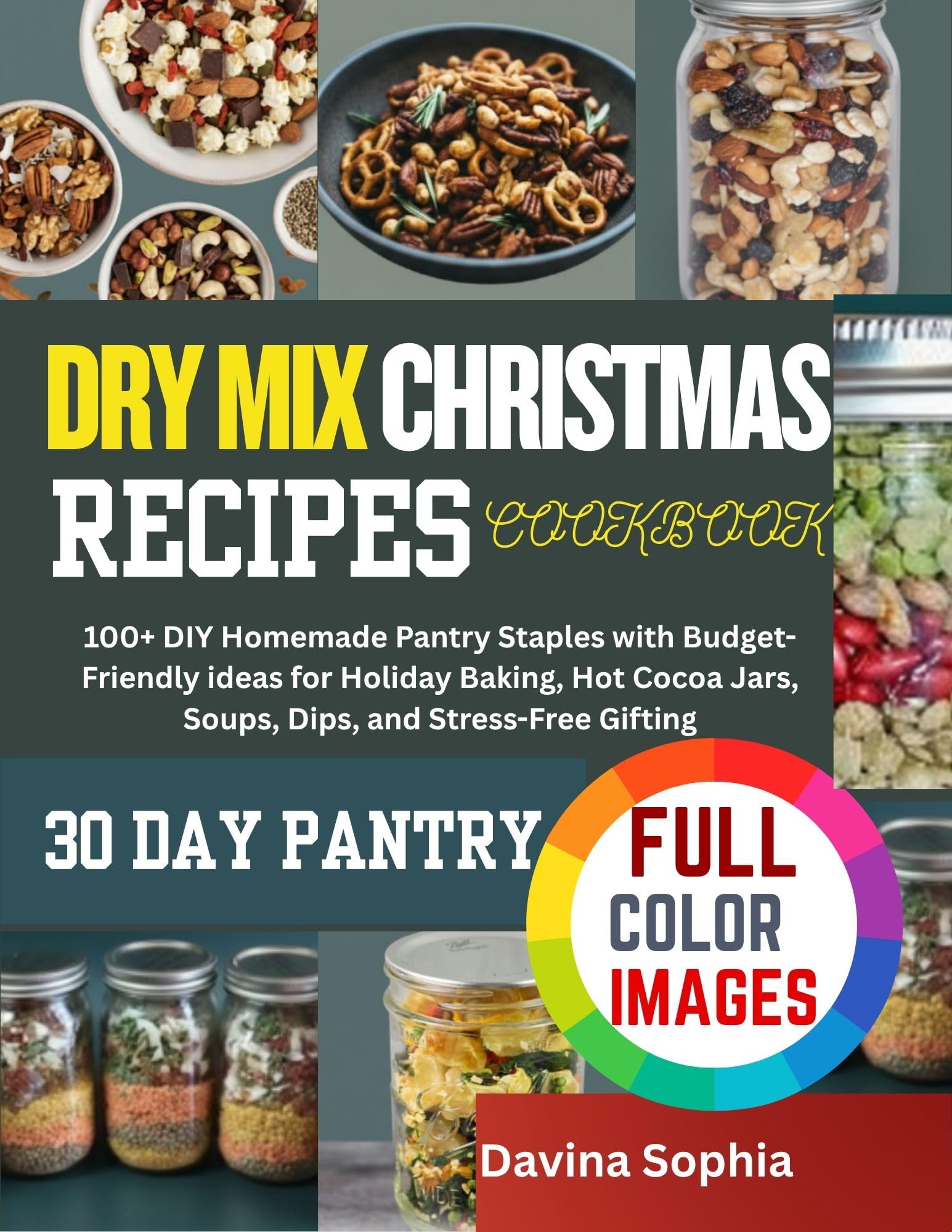 DRY MIX CHRISMAS RECIPES COOKBOOK: 100+ DIY Homemade Pantry Staples with Budget Friendly ideas for Holiday Baking, Hot Cocoa Jars, Soups, Dips, and Stress-Free Gifting