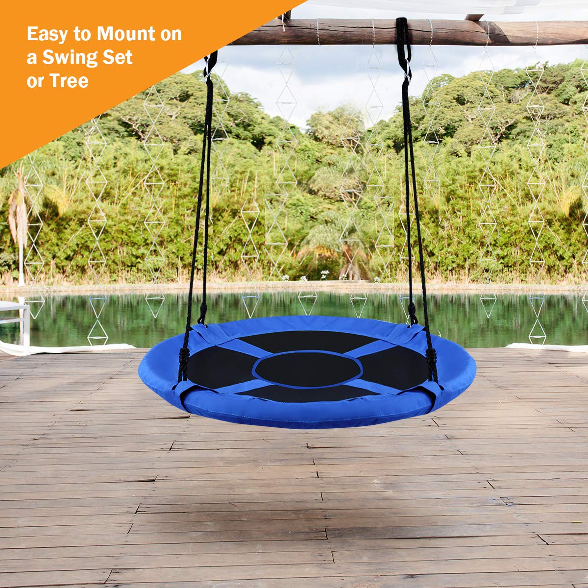 Playground Sets For Backyards Costzon 40 Inch Saucer Swing For