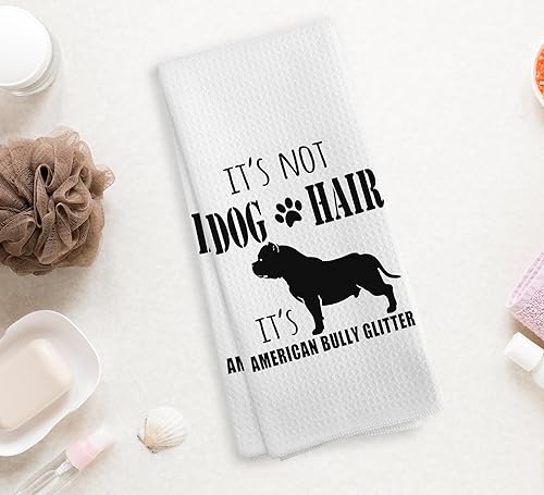 Miniatura 2 de American Bully - Toallas de cocina y paños de cocina, regalos de American Bully, regalos de Pitbull, decoración de mamá Pitbull, regalos para