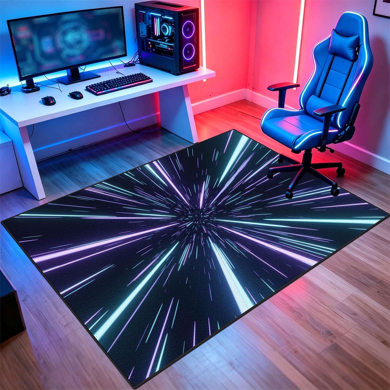 Mata do zabawy do pokoju chłopięcego, 150 x 210 cm, mata dla graczy, do pokoju młodzieżowego, dla dzieci, dorosłych, mata do gier, do salonu, sypialni, pokoju zabaw