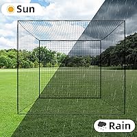Vista 8 de Various Size Baseball Batting Cage Net Only/Backstop Nets, Baseball Batting Cages/Barrier Net for Backyard, Heavy Duty Hitting Net for Baseball