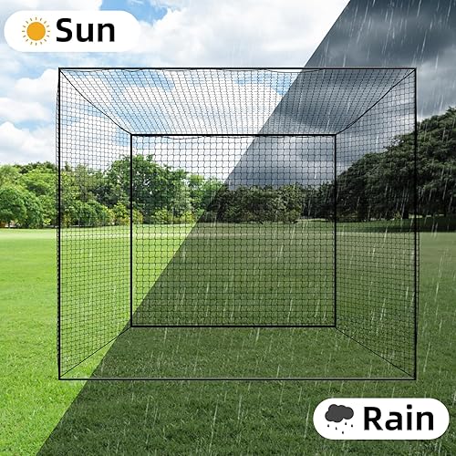 Miniatura 8 de Various Size Baseball Batting Cage Net OnlyBackstop Nets, Baseball Batting CagesBarrier Net for Backyard, Heavy Duty Hitting Net for Baseball,