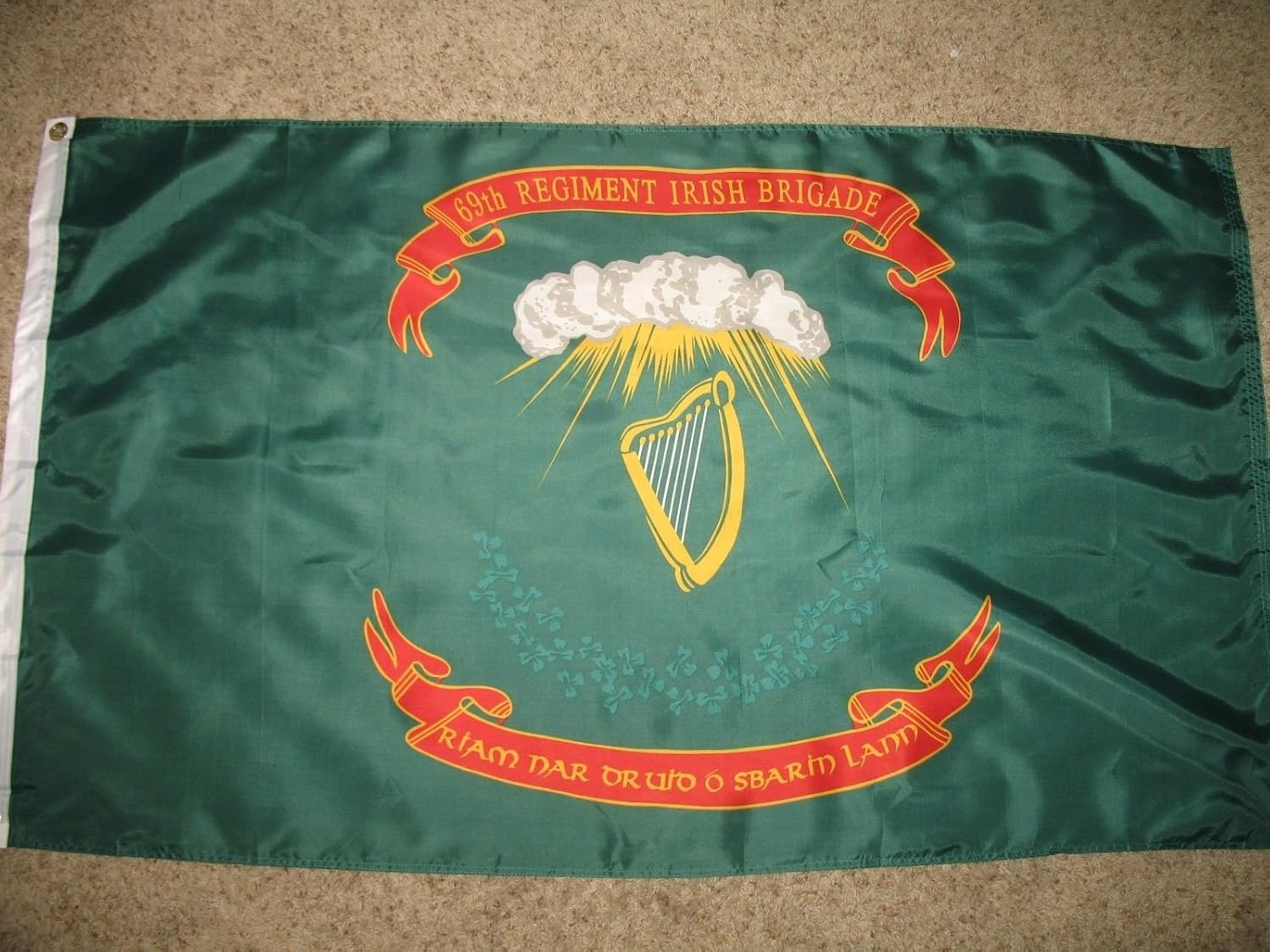 Ireland Irish 69Th Regiment Irish Brigade 2Ply Double Sided Nylon 3X5 Flag
