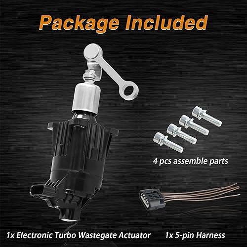 Miniatura 7 de FUSCH Válvula solenoide electrónica del turbocompresor del actuador Turbo Wastegate (con arnés de enchufe de 5 pines) Compatible con Honda Civic