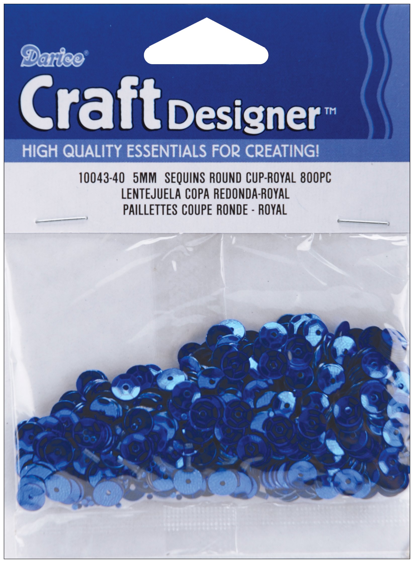 Paillettes coupées 5mm bleu roi pour customiser vos vêtements et décors de fête