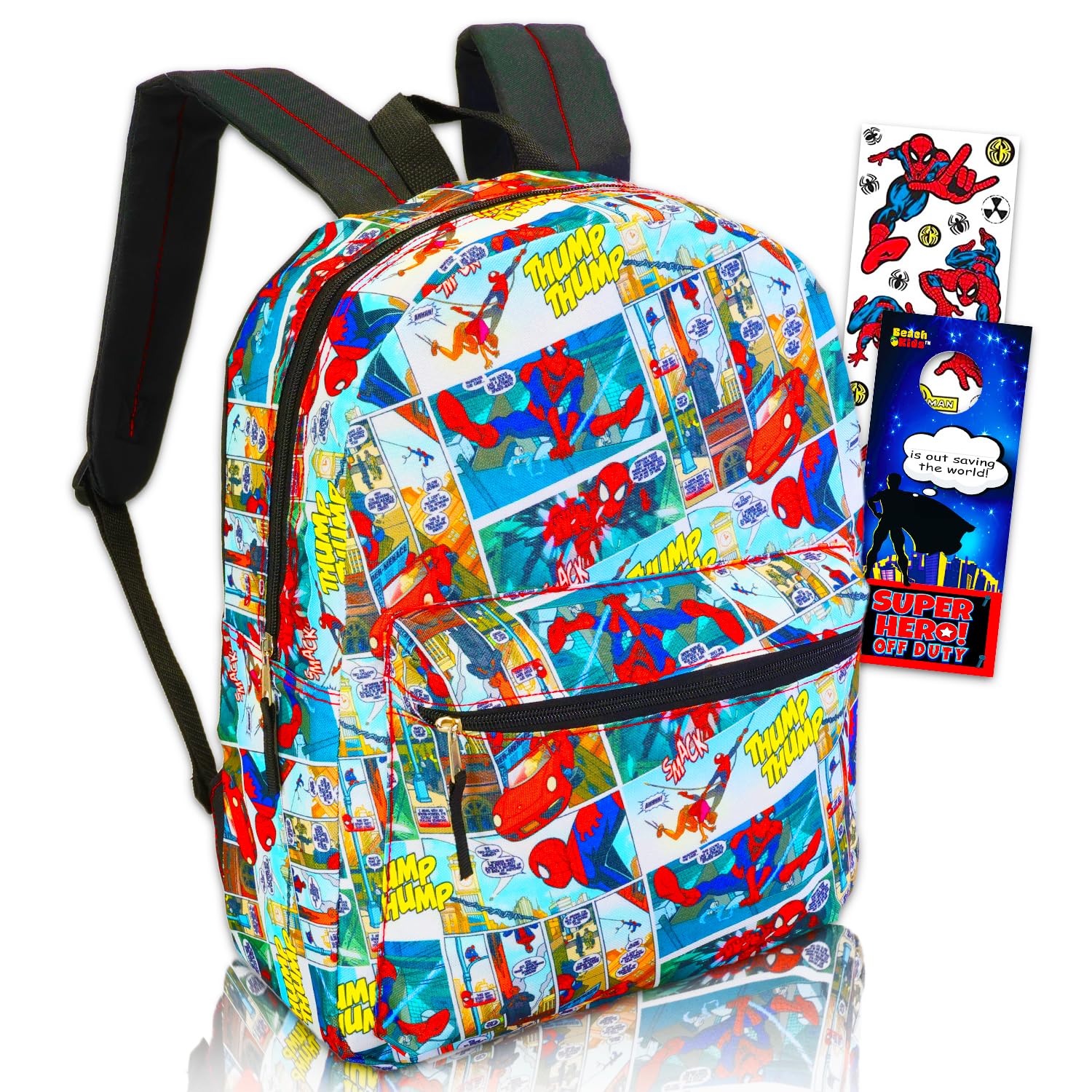 Marvel Spiderman Backpack Set For Kids - 16" Backpack With Pencil Case, Supplies & More (Officially Licensed) - View #8