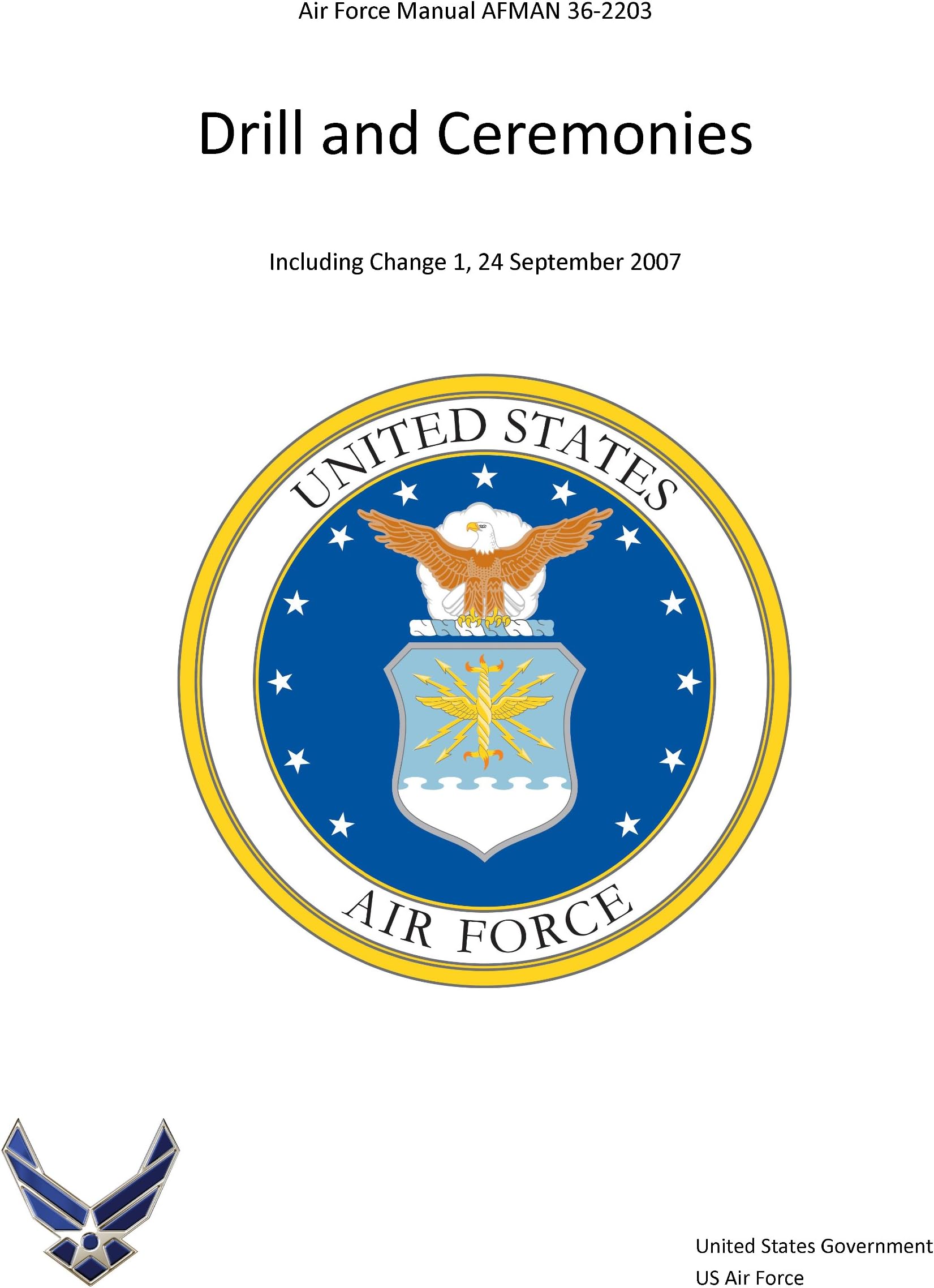 Air Force Manual AFMAN 36-2203 Drill and Ceremonies