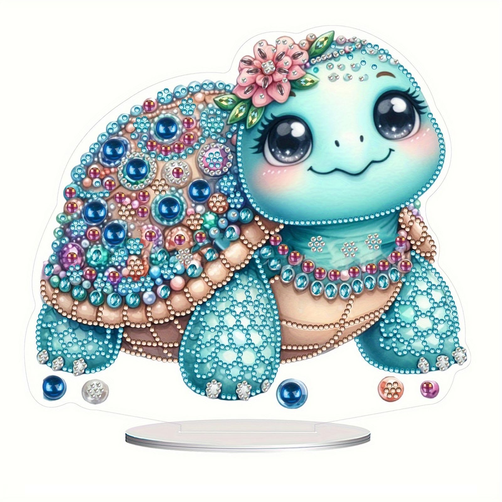 ARTopet DIY Diamond Desktop Ornaments Diamond Art Full Round Drill Paint by Numbers Mosaic Kits Tabletop Ornaments Single Sided Diamond Design Home