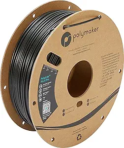 Polymaker PLA PRO Filament 2.85mm 1kg, Tough & High Rigidity Black 3D Printing Filament, PolyLite PLA PRO 3D Printer Filament 2.85mm, Print with Most 3D Printers